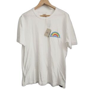 Faherty Pride unisex Tee Size S White short sleeve T-shirt NWT